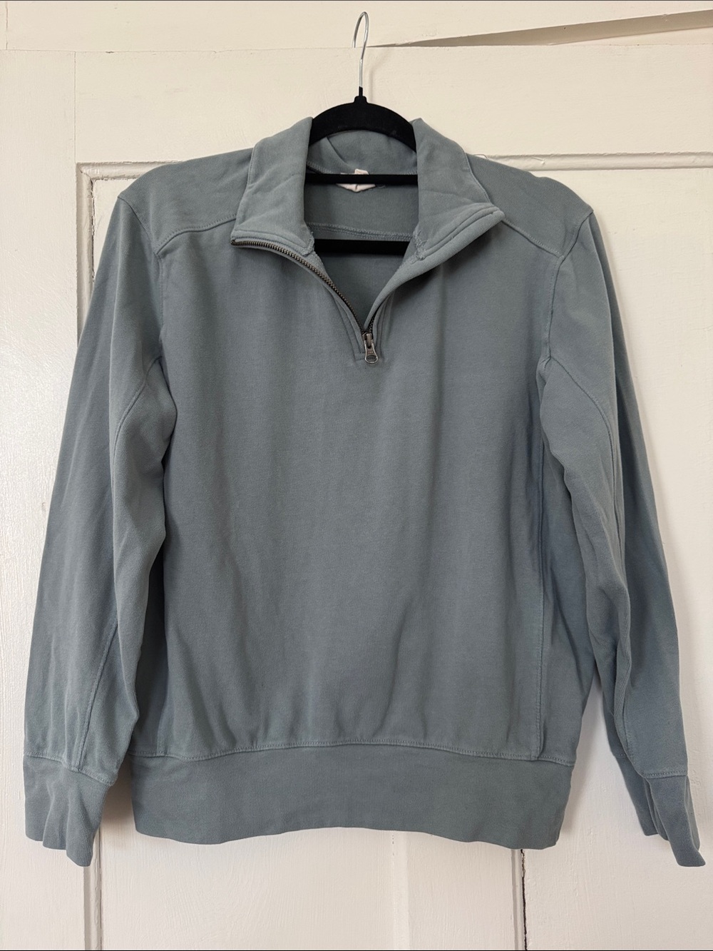 Pact Quarter-Zip Sweater in Sage